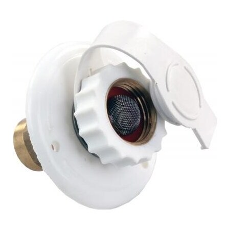 Jr Products CITY WATER FLANGE, PLASTIC, WHITE, FPT 62135